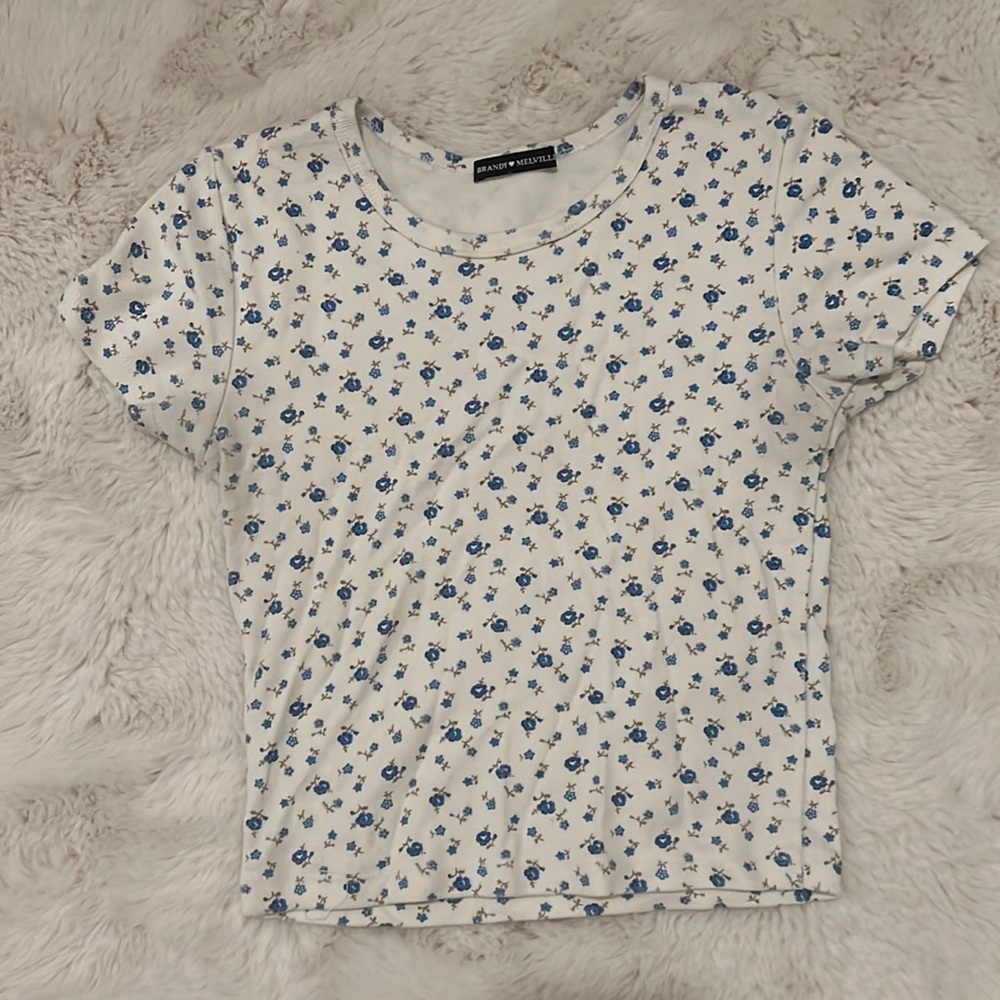 Brandy Melville Flower Top
